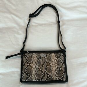 Brighton Black and Brown Crossbody Bag